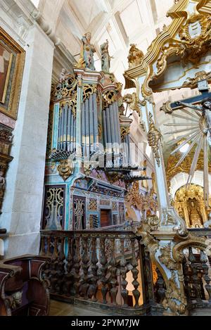 St. Martin von Tibaes Kloster, Orgel, Braga, Minho, Portugal Stockfoto