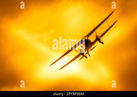 De Havilland DH90 Dragonfly bei Shoreham airshow Stockfoto