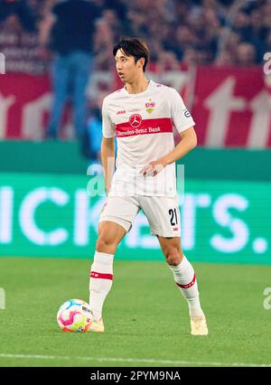 Stuttgart, Deutschland. 03. Mai 2023. Hiroki Ito, VFB 21 im Spiel VFB STUTTGART - EINTRACHT FRANKFURT 2-3 DFB-Pokal, deutscher Fußballpokal, Halbfinale am 03. Mai 2023 in Stuttgart. Season 2022/2023 Gutschein: Peter Schatz/Alamy Live News Stockfoto