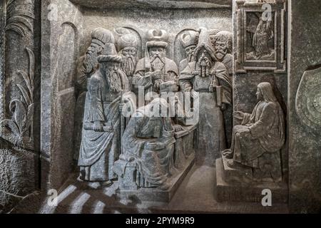 Wieliczka Salt Mine in der Nähe von Krakau Stockfoto