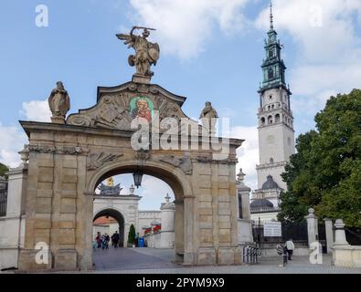 Teilansicht Jasna Gora Kloster in Czestochowa Polen Stockfoto