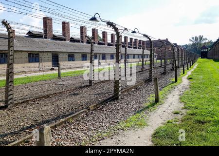 KZ Auschwitz in Oswiecim Polen Stockfoto