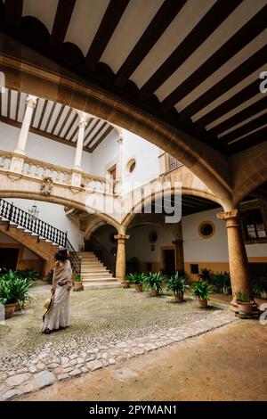 palacio de Can Oleza mandado construir por la familia Descos en el siglo XV, Monumento Historico-Artistico, Palma, mallorca, islas baleares, spanien, eu Stockfoto