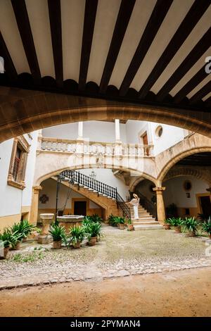 palacio de Can Oleza mandado construir por la familia Descos en el siglo XV, Monumento Historico-Artistico, Palma, mallorca, islas baleares, spanien, eu Stockfoto