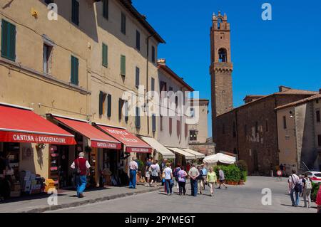 Montalcino, Val d ' Orcia, Orcia-Tals, UNESCO-Weltkulturerbe, Provinz Siena, Toskana, Italien Stockfoto