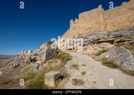 Castillo de Gormaz, Siglo X, Gormaz, Soria, Comunidad Autónoma de Castilla, Spanien, Europa Stockfoto