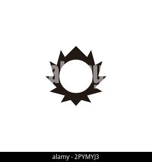 Abbildung, Kreis, geometrisches Symbol einfaches Logo-Vektor Stock Vektor