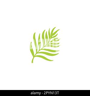 Blatt, Seetang geometrisches Symbol einfacher Logo-Vektor Stock Vektor