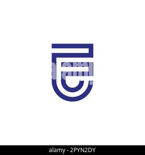 Doppelte Zahl 2, Abschirmungslinie, geometrisches, einfaches Symbol, Logo-Vektor Stock Vektor