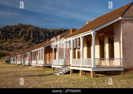 Officers' Row, Fort Davis National Historic Site, Texas Stockfoto