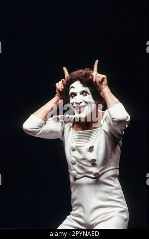 Marcel Marceau in Sadler's Wells, London EC1 16/08/1988 Stockfoto