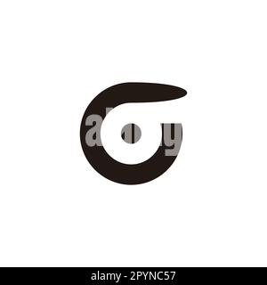Buchstabe G-Rad, schnelles geometrisches Symbol einfacher Logo-Vektor Stock Vektor