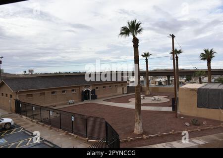 Yuma, AZ., USA 3/15/2023. Arizonas Yuma Territorial Prison State Historic Park; am 1. Juli 1876 betraten die ersten sieben Insassen das Gefängnis. Stockfoto