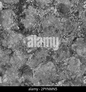 Bump Map Beton beschädigte Textur, Bump Mapping Stockfoto