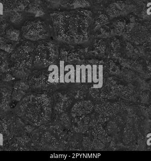 Bump Map Beton beschädigte Textur, Bump Mapping Stockfoto