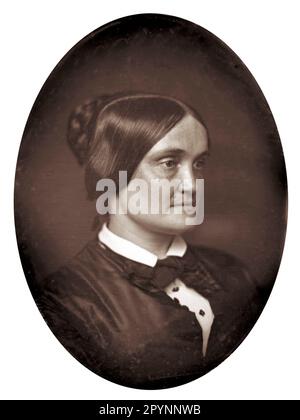 Ich Bin Charlotte Cushman. Portrait der amerikanischen Bühnenschauspielerin Charlotte Saunders Cushman (1816-1876), c. 1850 Stockfoto