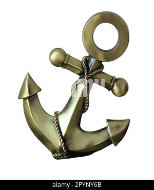 Silberner Anker Stock Vektor