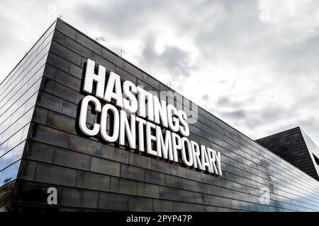 Außenansicht von Hastings Contemporary, Hastings, East Sussex, England, Großbritannien Stockfoto