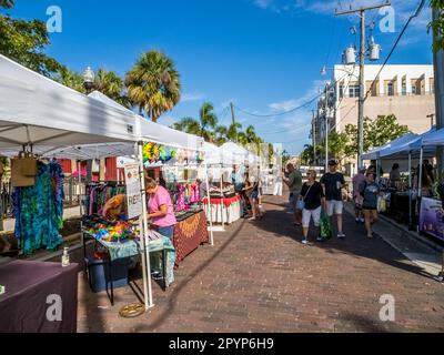 Stände auf dem Farmers Market in Punta Gorda Florida, USA Stockfoto