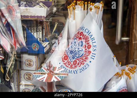 London, Großbritannien. 04. Mai 2023. London bereitet sich eifrig auf die Krönung von König Karl III vor, die am 6. Mai 2023 stattfinden soll. Kredit: Sinai Noor/Alamy Live News Stockfoto