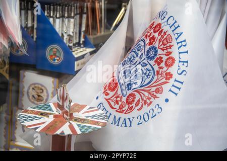 London, Großbritannien. 04. Mai 2023. London bereitet sich eifrig auf die Krönung von König Karl III vor, die am 6. Mai 2023 stattfinden soll. Kredit: Sinai Noor/Alamy Live News Stockfoto