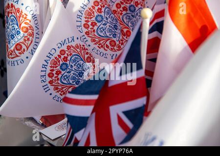 London, Großbritannien. 04. Mai 2023. London bereitet sich eifrig auf die Krönung von König Karl III vor, die am 6. Mai 2023 stattfinden soll. Kredit: Sinai Noor/Alamy Live News Stockfoto