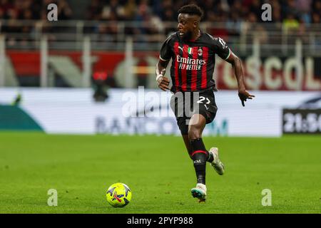 Mailand, Italien. 03. Mai 2023. Divock Origi von AC Mailand in Aktion während des Fußballspiels der Serie A 2022/23 zwischen AC Mailand und US Cremonese im San Siro Stadium. Mailand 1 | 1 Cremonese. (Foto: Fabrizio Carabelli/SOPA Images/Sipa USA) Guthaben: SIPA USA/Alamy Live News Stockfoto