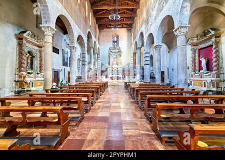 Pisa Toskana Italien. Die Kirche San Michele in Borgo Stockfoto