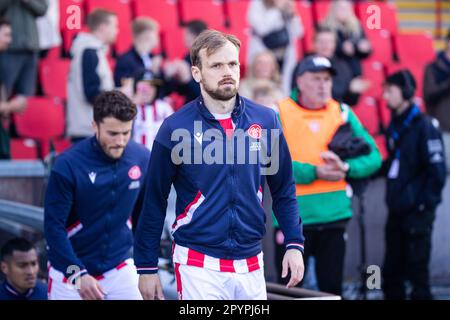 Aalborg, Dänemark. 04. Mai 2023. Iver Fossum (8) von AAB während des DBU-Cup-Spiels zwischen Aalborg Boldklub und Silkeborg IM Aalborg Portland Park in Aalborg. (Foto: Gonzales Photo/Alamy Live News Stockfoto