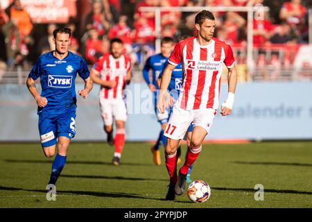 Aalborg, Dänemark. 04. Mai 2023. Nicklas Helenius (17) von AAB während des DBU-Cup-Spiels zwischen Aalborg Boldklub und Silkeborg IM Aalborg Portland Park in Aalborg gesehen. (Foto: Gonzales Photo/Alamy Live News Stockfoto