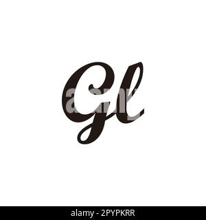 Buchstaben-HB-Verbindung geometrisches Symbol einfacher Logo-Vektor Stock Vektor