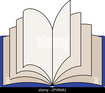 Offenes Buch-Symbol Stock Vektor