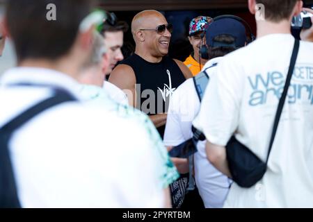 Miami, USA. 4. Mai 2023. Vin Diesel, F1 Grand Prix von Miami auf dem Miami International Autodrome am 4. Mai 2023 in Miami, Vereinigte Staaten von Amerika. (Foto von HIGH TWO) dpa/Alamy Live News Stockfoto