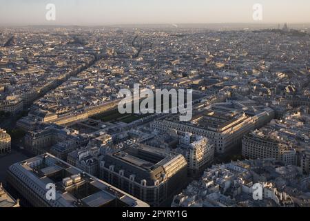 FRANKREICH. PARIS (75) 1ST. BEZIRK. LUFTAUFNAHME DES STAATSRATS UND DES VIERTELS ROYAL PALACE Stockfoto