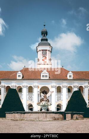 Besichtigungstour in Oberösterreich an einem sonnigen Tag Stockfoto