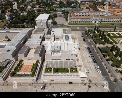 Wunderschöner Blick auf das CCB (Centro Cultural de BelÃ) Museumsgebäude Stockfoto