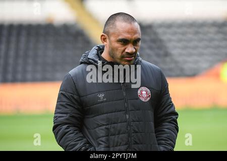 Hull, England - 4. Mai 2023 - Tommy Leuluai. Rugby League Betfred Super League Runde 11, Hull FC gegen Wigan Warriors im MKM Stadium, Hull, Großbritannien Stockfoto