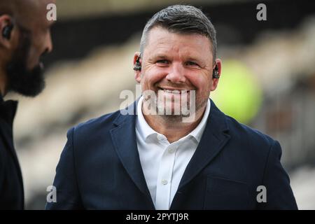 Hull, England - 4. Mai 2023 - Lee Briers. Rugby League Betfred Super League Runde 11, Hull FC gegen Wigan Warriors im MKM Stadium, Hull, Großbritannien Stockfoto