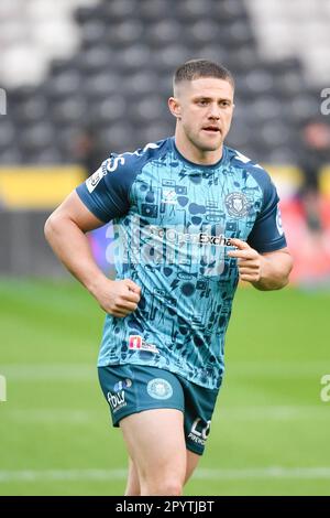 Hull, England - 4. Mai 2023 - Ryan Hampshire of Wigan Warriors. Rugby League Betfred Super League Runde 11, Hull FC gegen Wigan Warriors im MKM Stadium, Hull, Großbritannien Stockfoto