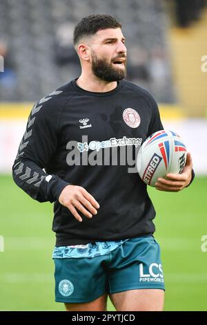 Hull, England - 4. Mai 2023 - Abbas Miski von Wigan Warriors. Rugby League Betfred Super League Runde 11, Hull FC gegen Wigan Warriors im MKM Stadium, Hull, Großbritannien Stockfoto