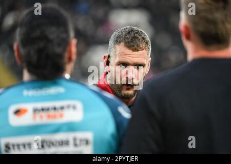 Hull, England - 4. Mai 2023 - Sean O'Loughlin. Rugby League Betfred Super League Runde 11, Hull FC gegen Wigan Warriors im MKM Stadium, Hull, Großbritannien Stockfoto