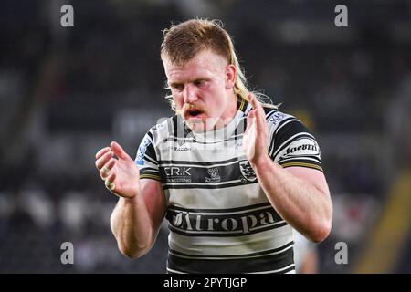 Hull, England - 4. Mai 2023 - Brad Fash von Hull FC. Rugby League Betfred Super League Runde 11, Hull FC gegen Wigan Warriors im MKM Stadium, Hull, Großbritannien Stockfoto