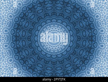 Blaue abstrakte ornamentalen Hintergrund Stockfoto