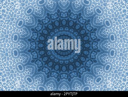 Blaue abstrakte ornamentalen Hintergrund Stockfoto