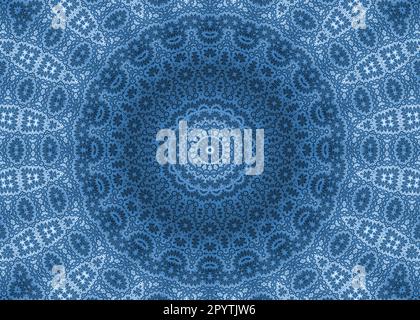 Blaue abstrakte ornamentalen Hintergrund Stockfoto