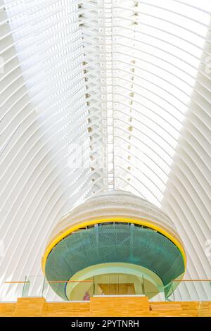 Das CaixaForum València ist Teil der Stadt der Künste und Wissenschaften (La Ciudad de las Artes y las Ciencias) in València (Architekt Santiago Calatrava) Stockfoto