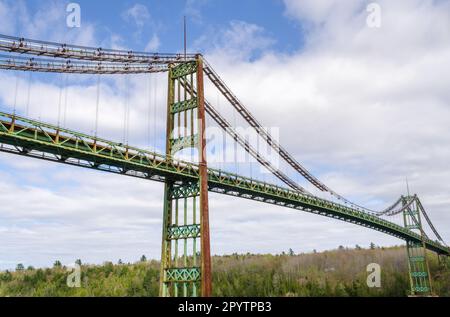 Penobscot Narrows Bridge, Brücke in Verona Island, Maine Stockfoto