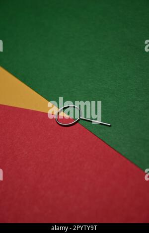 Hintergrund mit hilfe eines sim-Auswurfstifts abstrahlen Stockfoto