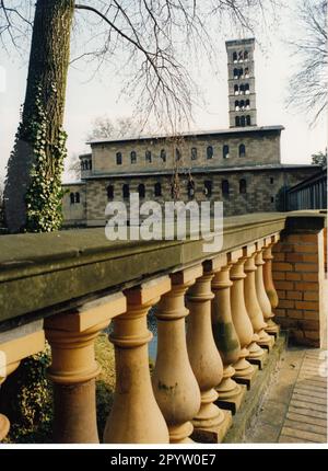 Die protestantische Friedenskirche im Schloss Sanssouci Park.church. Historische Gebäude.Foto: MAZ/Bernd Gartenschläger, 10.03.1995 [maschinelle Übersetzung] Stockfoto