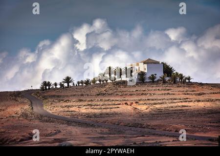 Spanien, Kanarische Inseln, Lanzarote, Haria. Ermita Las Nieves. Stockfoto